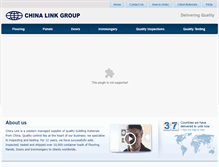 Tablet Screenshot of chinalinkgroup.com